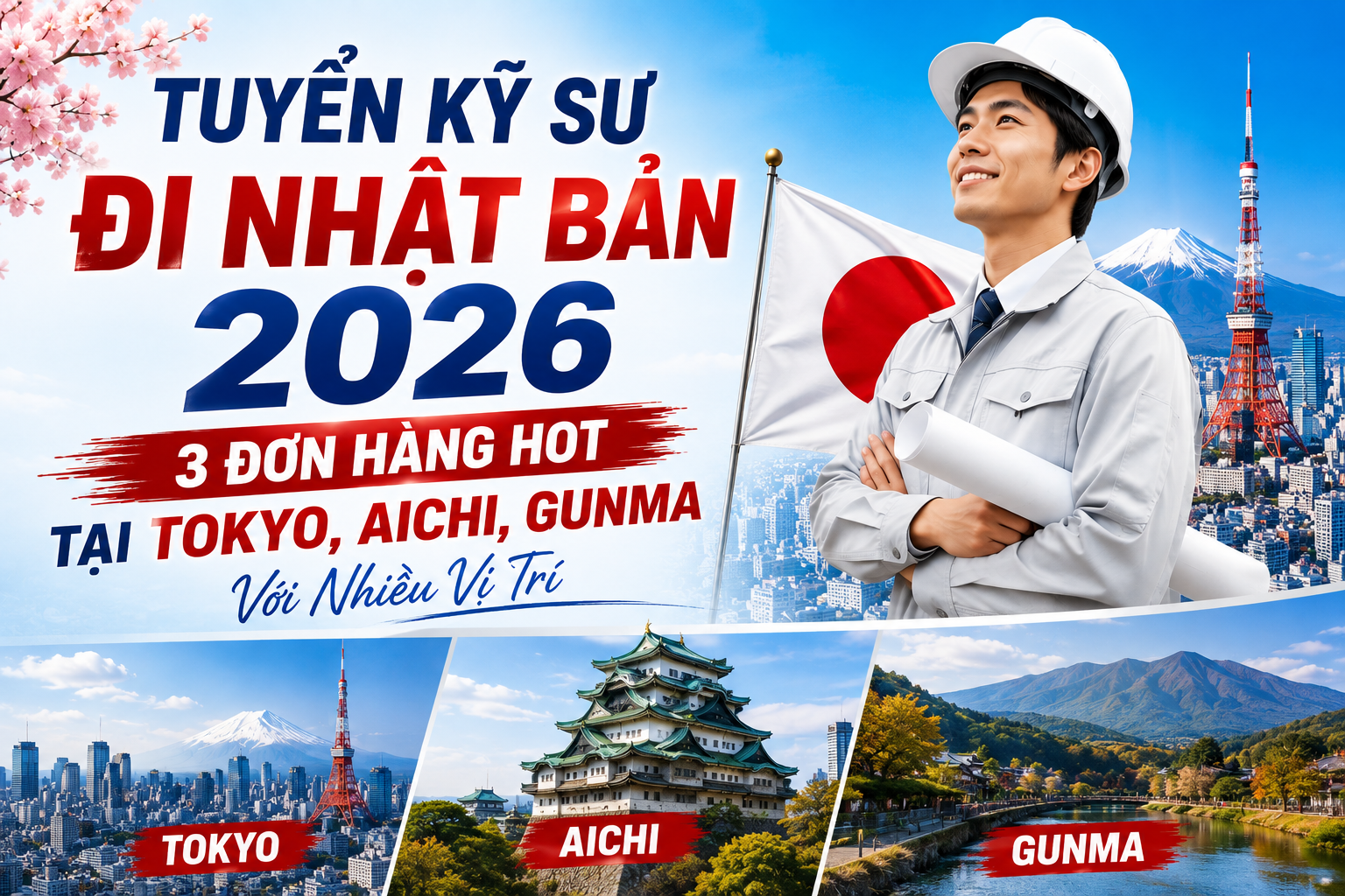 Tuyển Gấp Kỹ Sư Nhật Bản 2026 
