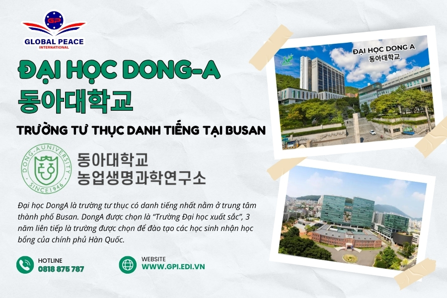 Đại học Dong A - Trường tư thục danh tiếng tại Busan