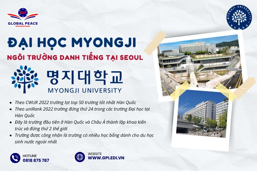 Đại học Myongji Hàn Quốc – Trường danh tiếng tại Seoul