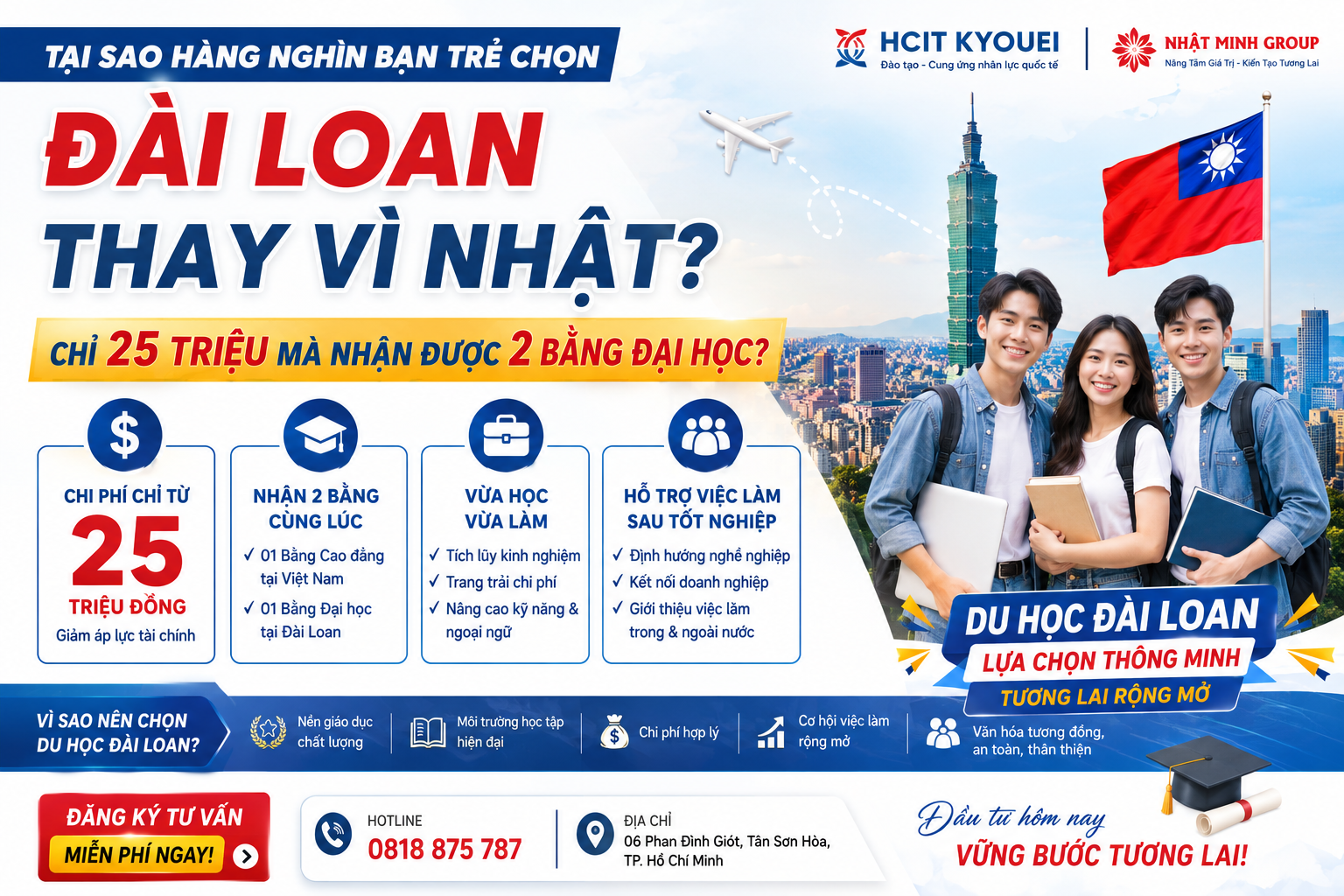 Tại Sao Hàng Nghìn Bạn Trẻ Chọn Đài Loan Thay Vì Nhật ?