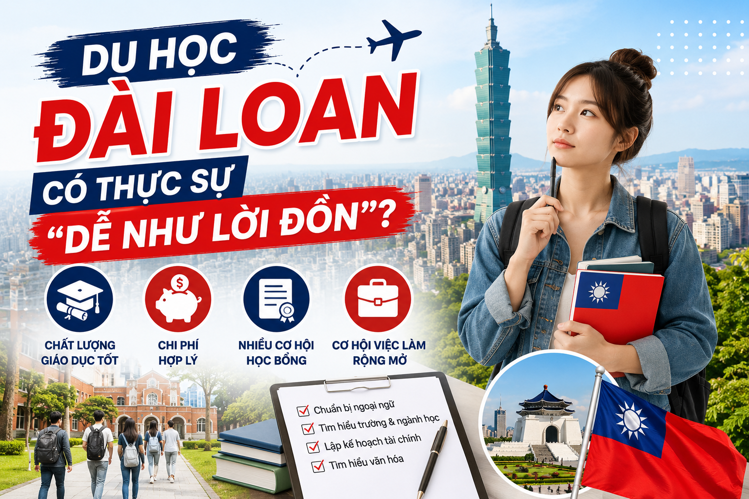 Du Học Đài Loan Có Thực Sự "DỄ NHƯ LỜI ĐỒN"?