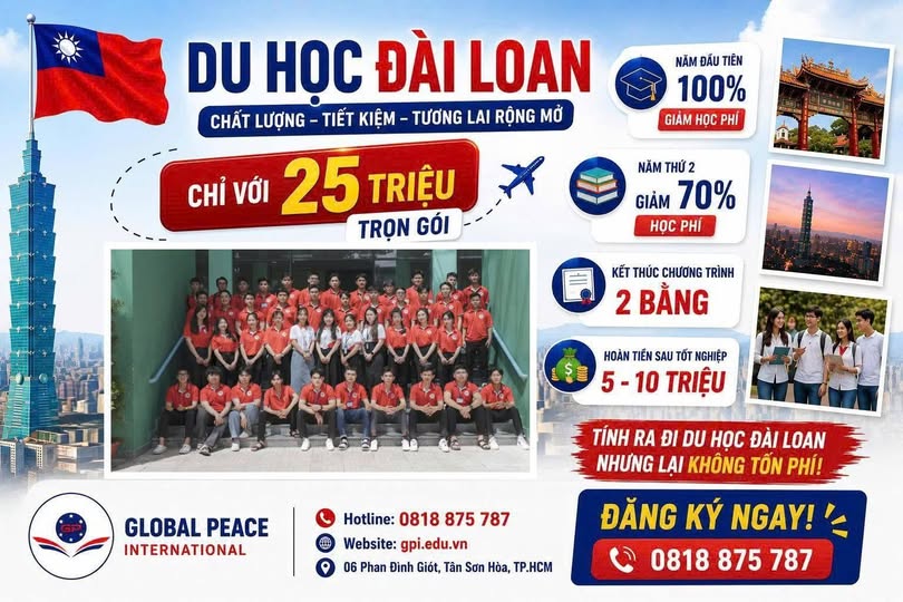 Chỉ Với 25 Triệu Để Bắt Đầu Hành Trình Du Học Đài Loan