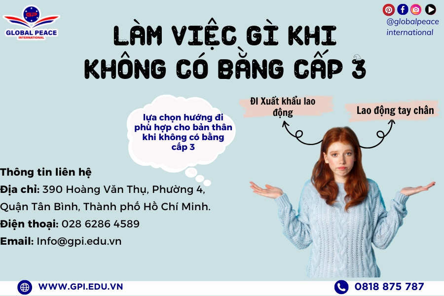 Không có bằng cấp 3 đi xuất khẩu lao động được không
