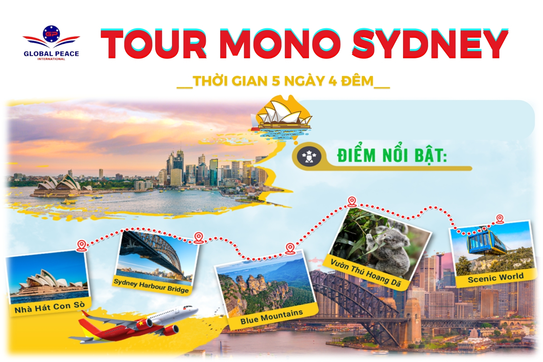 Tour du lịch Sydney 5 ngày 4 đêm
