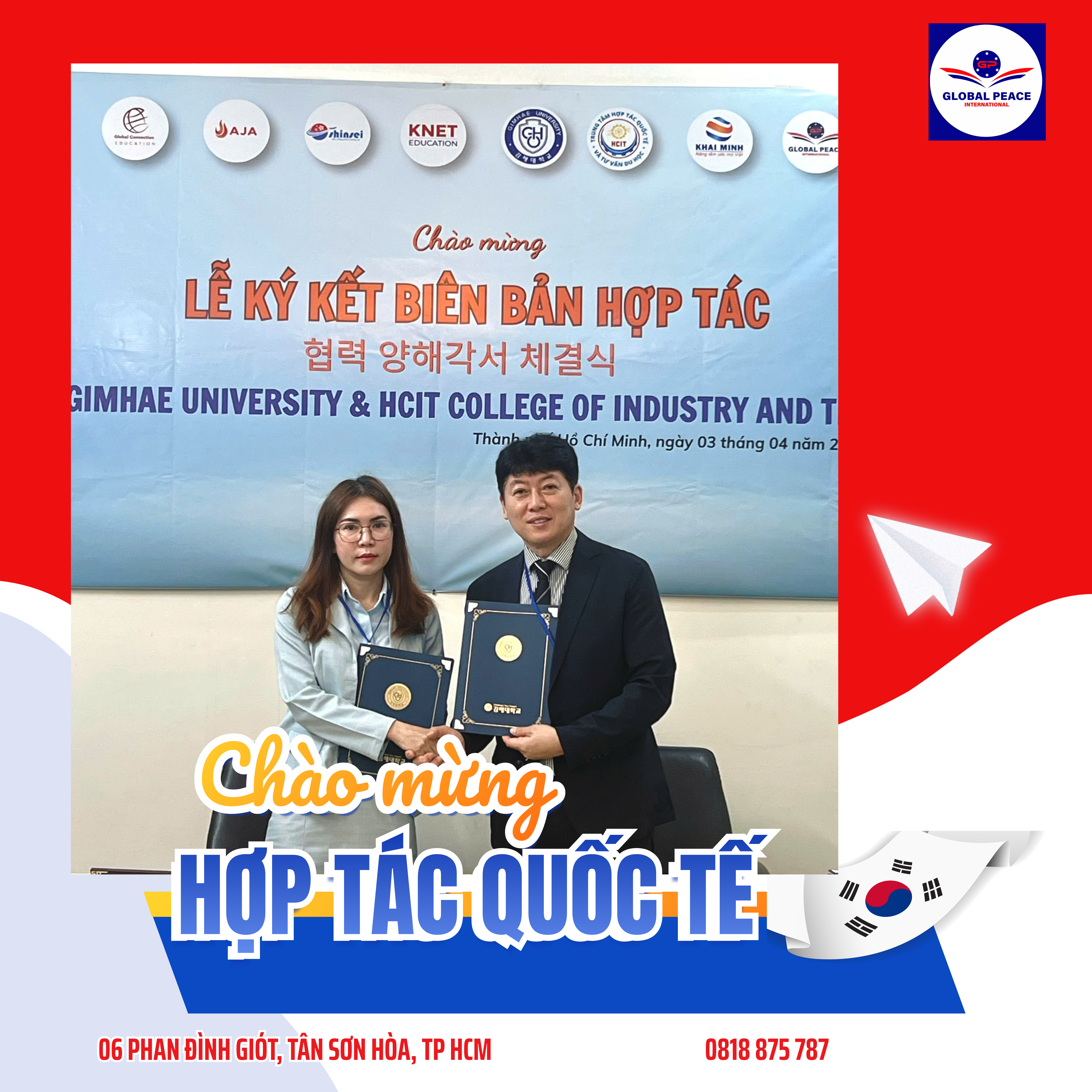 GPI hợp tác giáo dục với trường Đại học Gimhae
